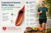 Colesterol bueno (HDL) bajo: por qué aumenta tu riesgo y cómo elevarlo