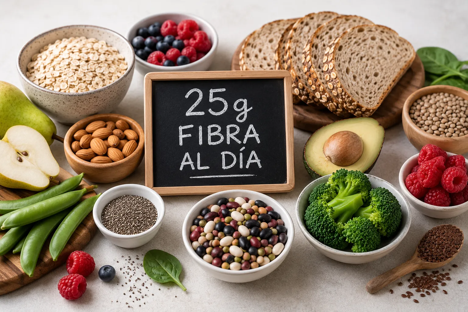 Cómo llegar a 25 gramos de fibra al día sin complicarte