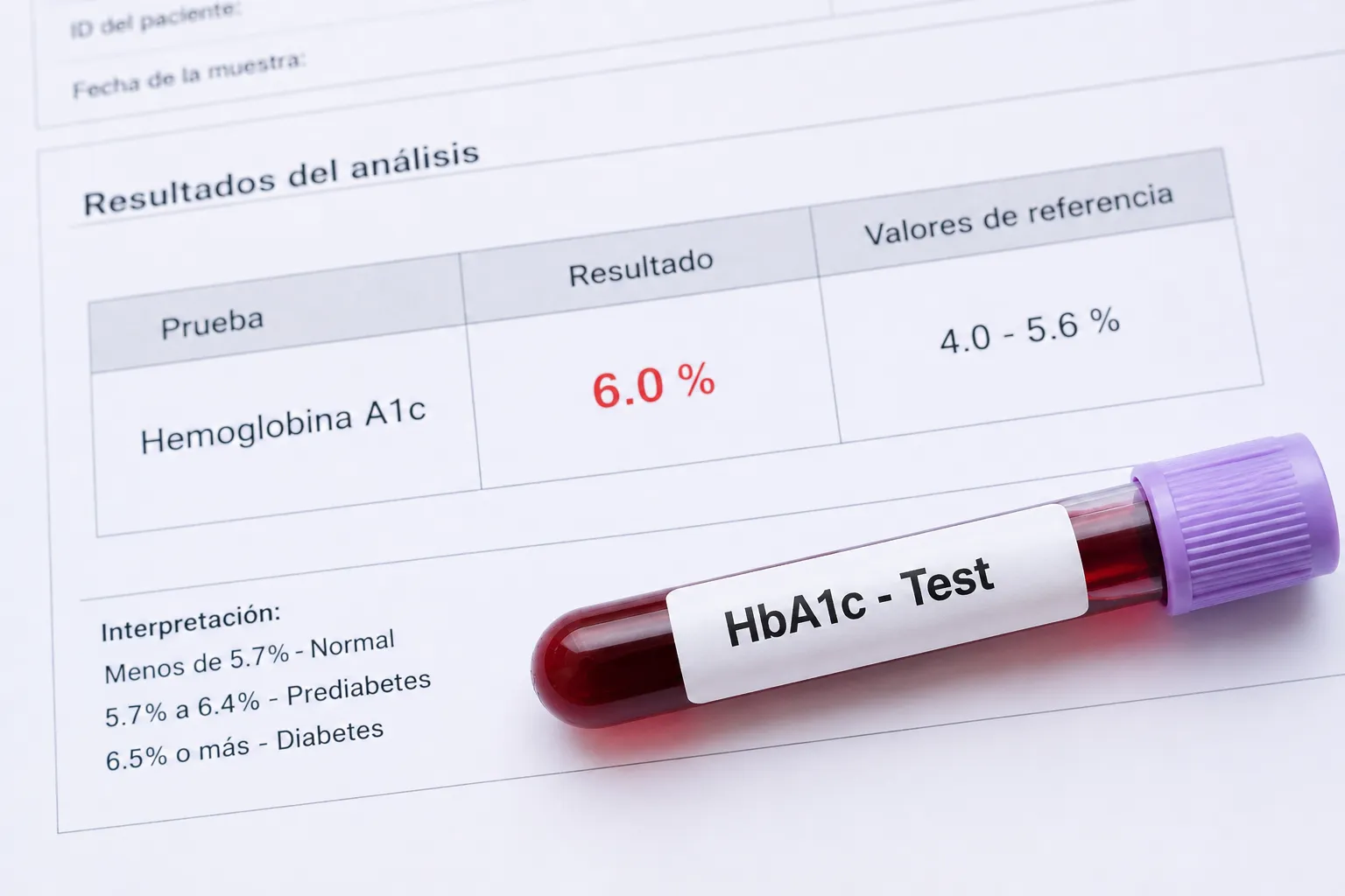 Hemoglobina A1c de 6.0%: qué significa para tu salud