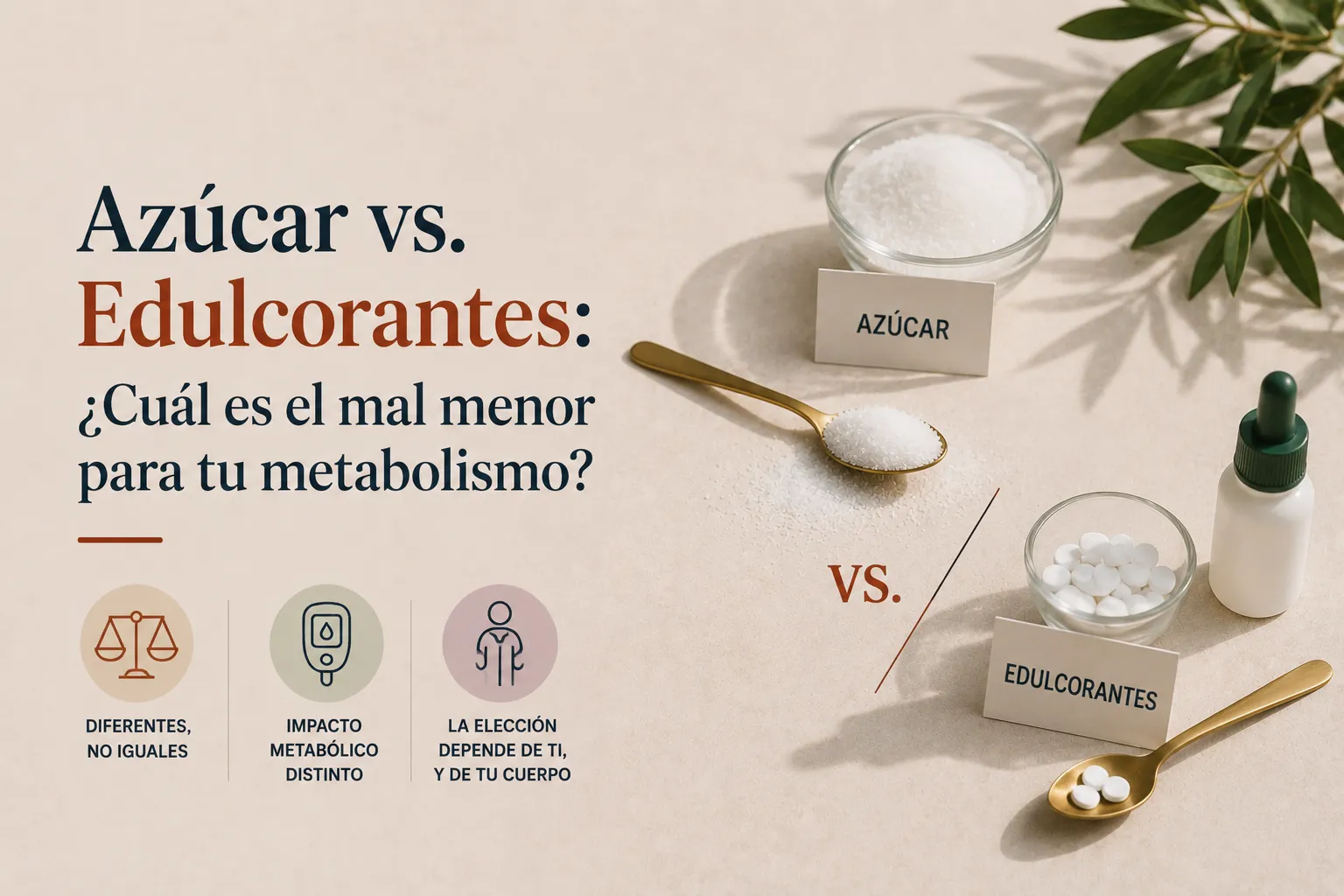 Azúcar vs. Edulcorantes: ¿Cuál es el mal menor para tu metabolismo?