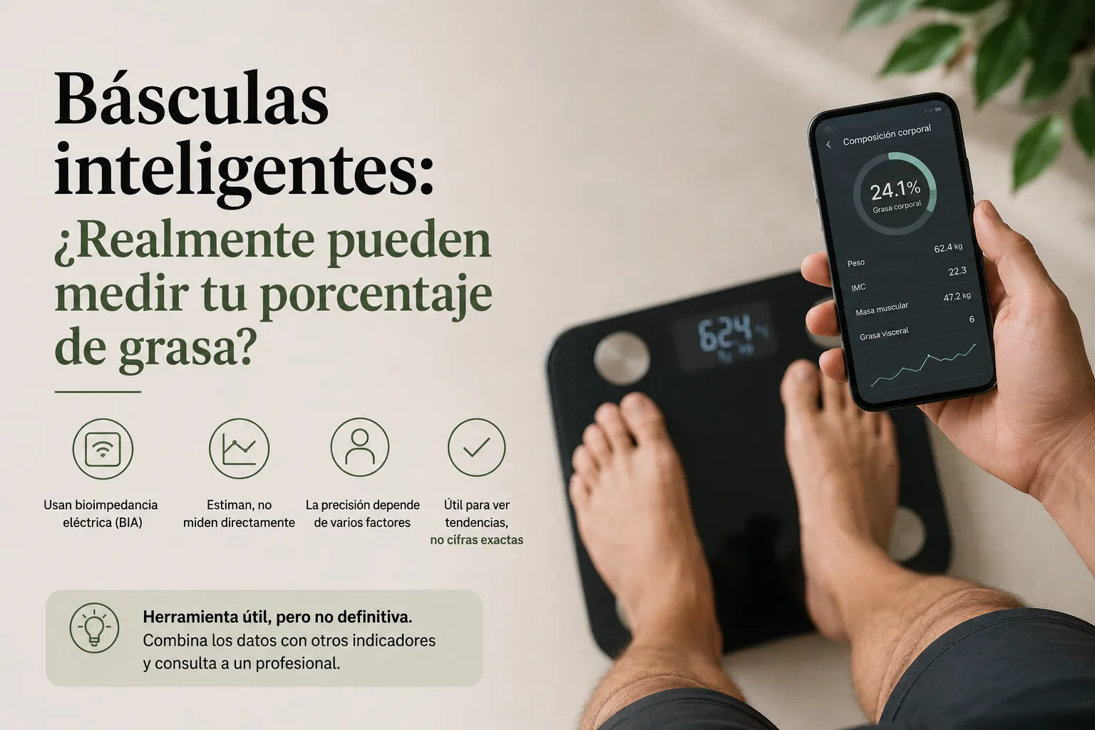 Básculas inteligentes: ¿Realmente pueden medir tu porcentaje de grasa?