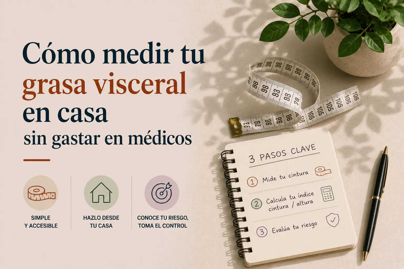 Cómo medir tu grasa visceral en casa sin gastar en médicos