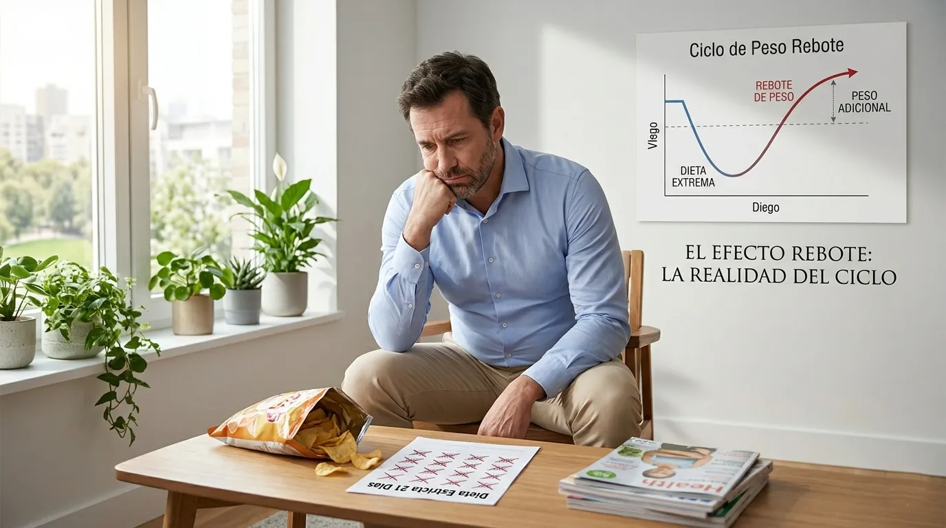 El efecto rebote: por qué las dietas extremas te hacen recuperar peso