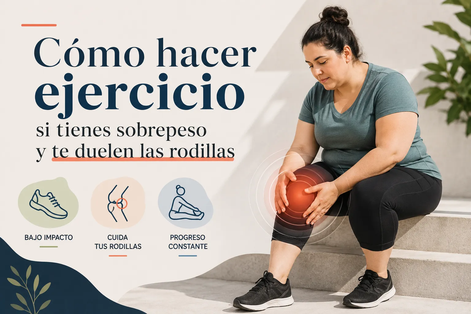 Cómo hacer ejercicio si tienes sobrepeso y te duelen las rodillas
