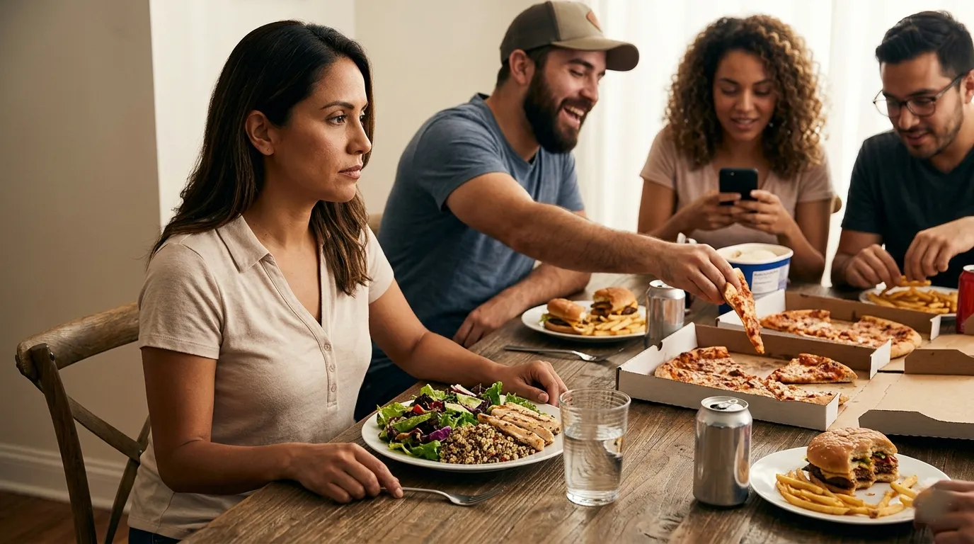 Tu entorno te sabotea: cómo perder peso cuando todos a tu alrededor comen mal