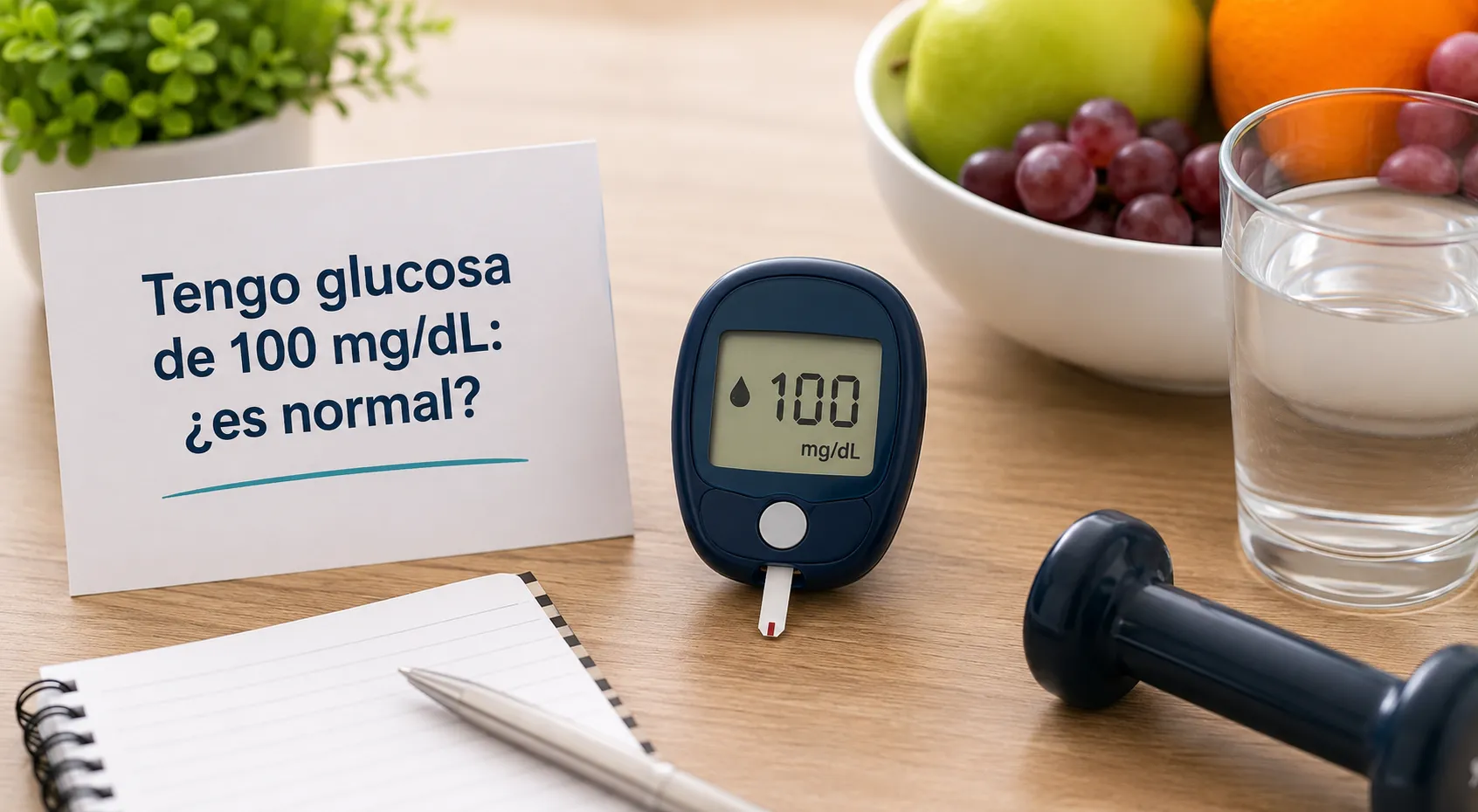 Tengo glucosa de 100 mg/dL: ¿es normal?
