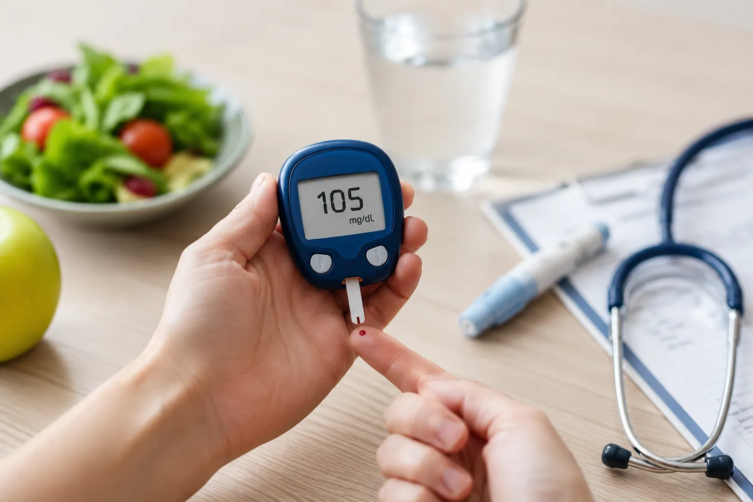 Tengo glucosa de 105 mg/dL: qué significa y qué hacer ahora