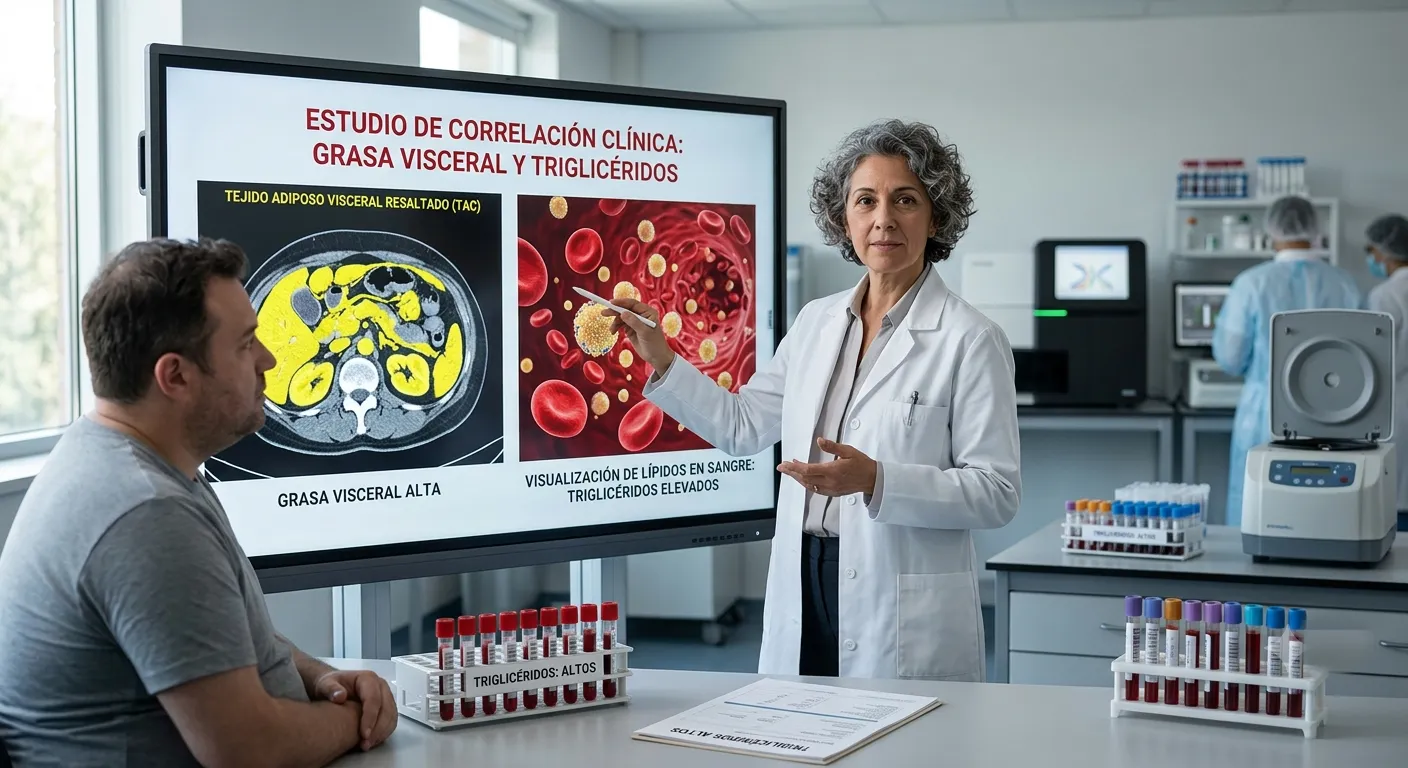 La conexión clínica entre la grasa visceral y los triglicéridos elevados