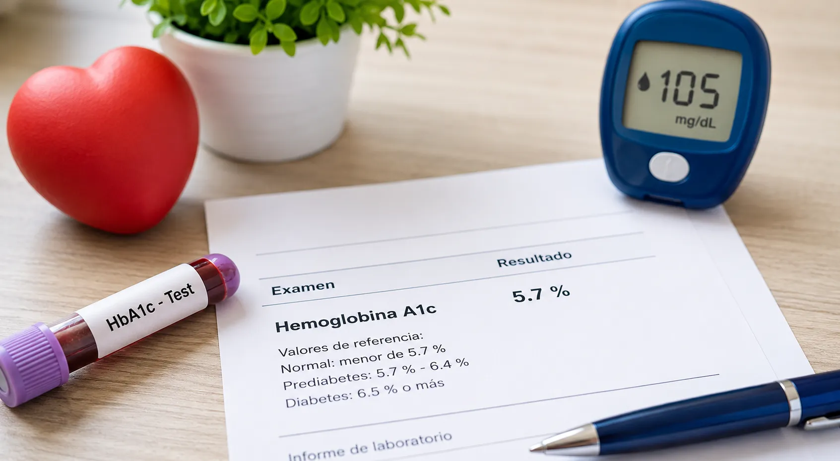 Hemoglobina A1c de 5.7%: qué significa para tu salud