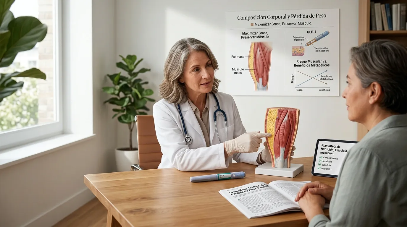 Inyecciones para bajar de peso: beneficios, riesgos musculares y la realidad médica