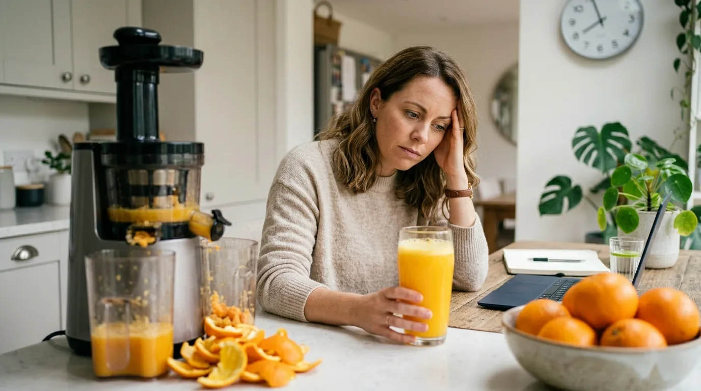 Por qué el jugo de naranja natural está saboteando tus mañanas