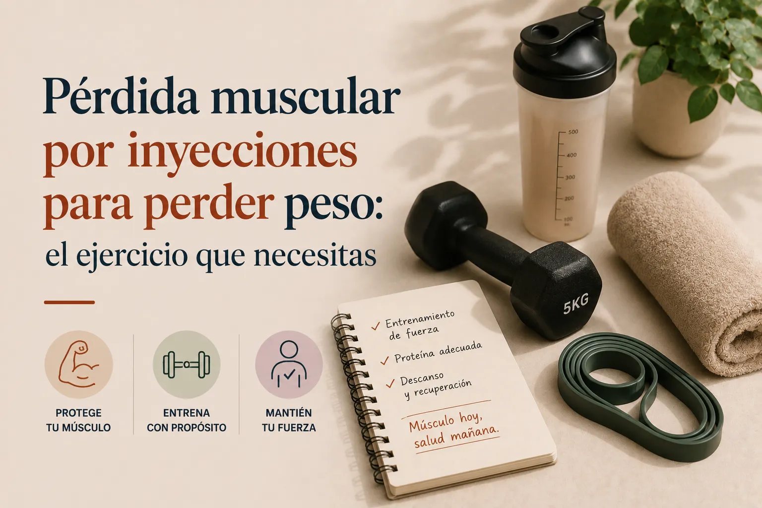 Pérdida muscular por inyecciones para perder peso: el ejercicio que necesitas
