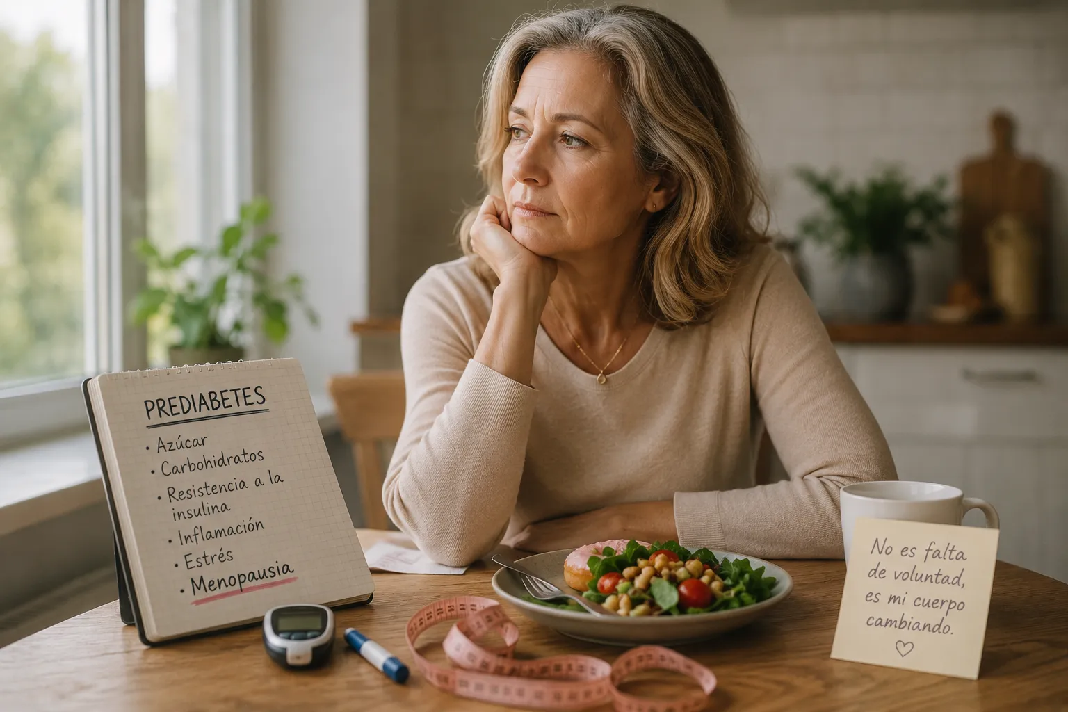 Mi médico dice que tengo prediabetes, pero como igual: El factor menopausia