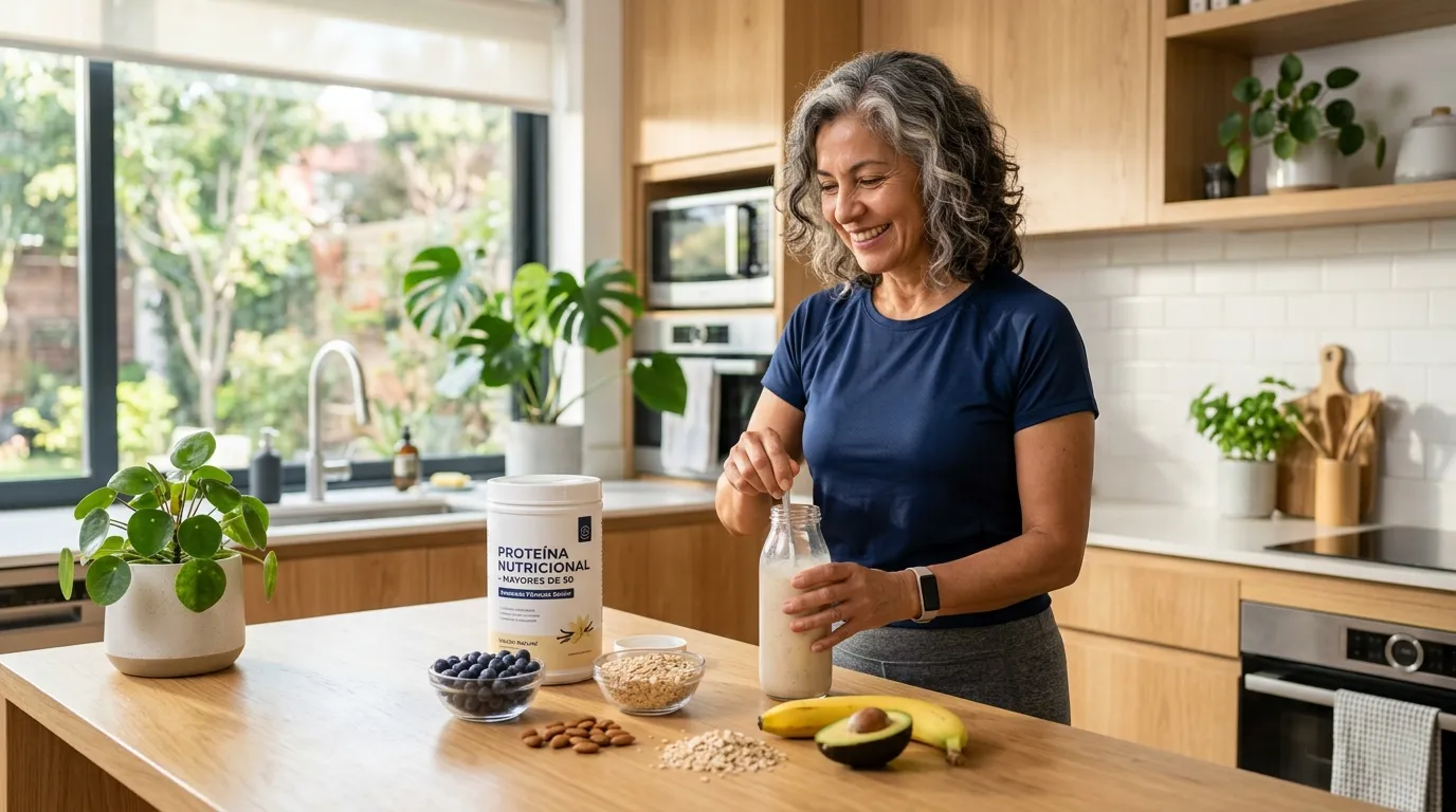 Proteína para mayores de 50: Cómo evitar la debilidad sin sobrecargar tu estómago