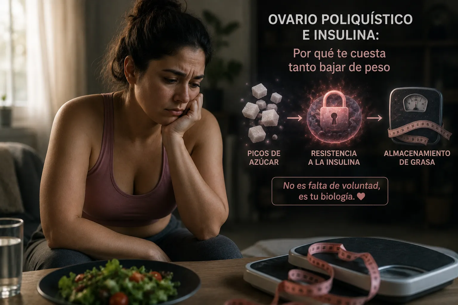 Ovario Poliquístico e Insulina: Por qué te cuesta tanto bajar de peso