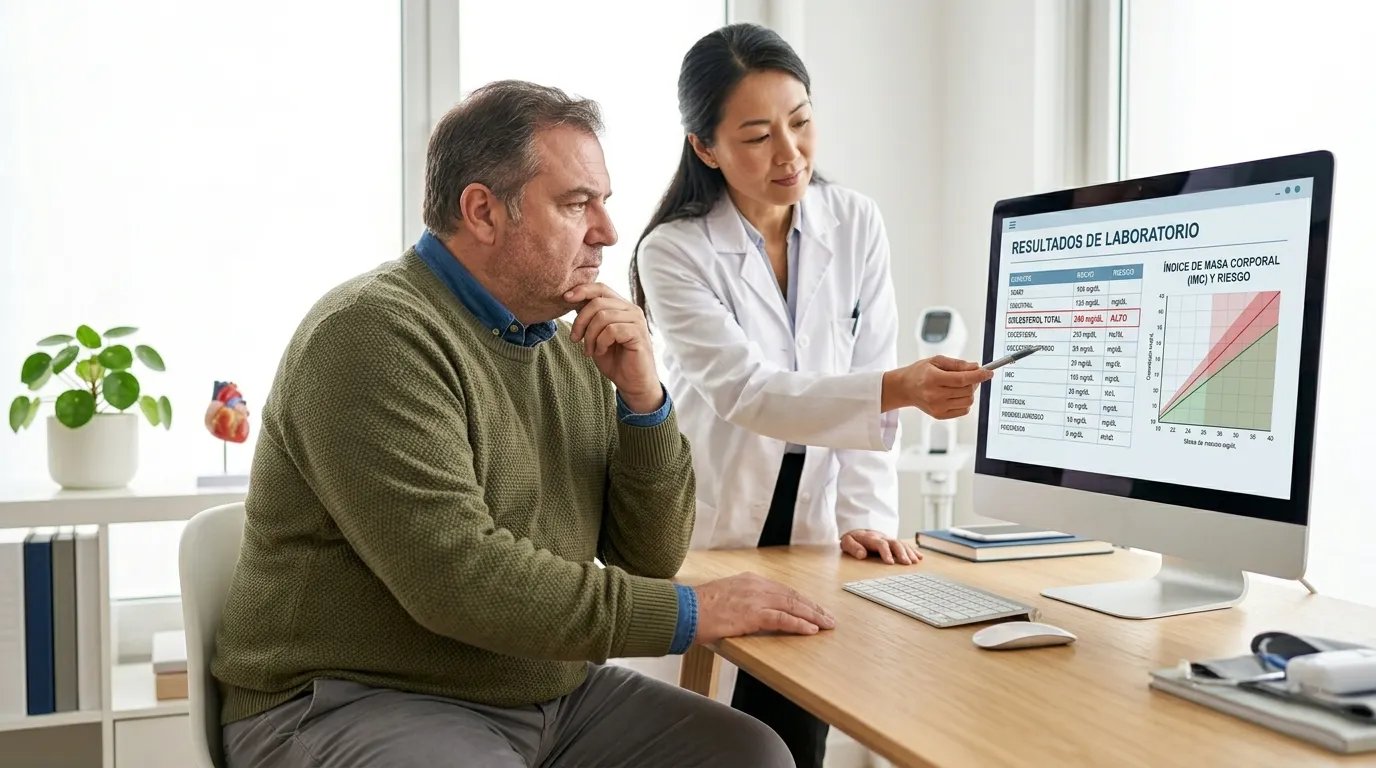 Mi médico dice que el sobrepeso me subió el colesterol: ¿es verdad?