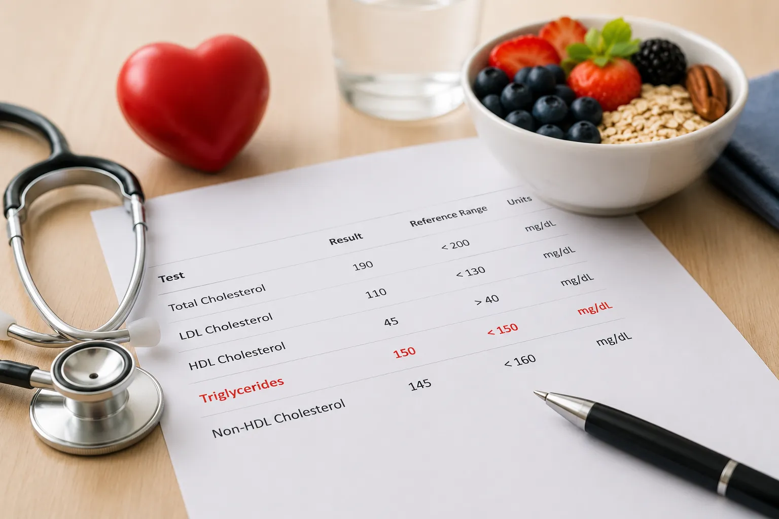 Triglicéridos de 150 mg/dL: qué significa para tu salud