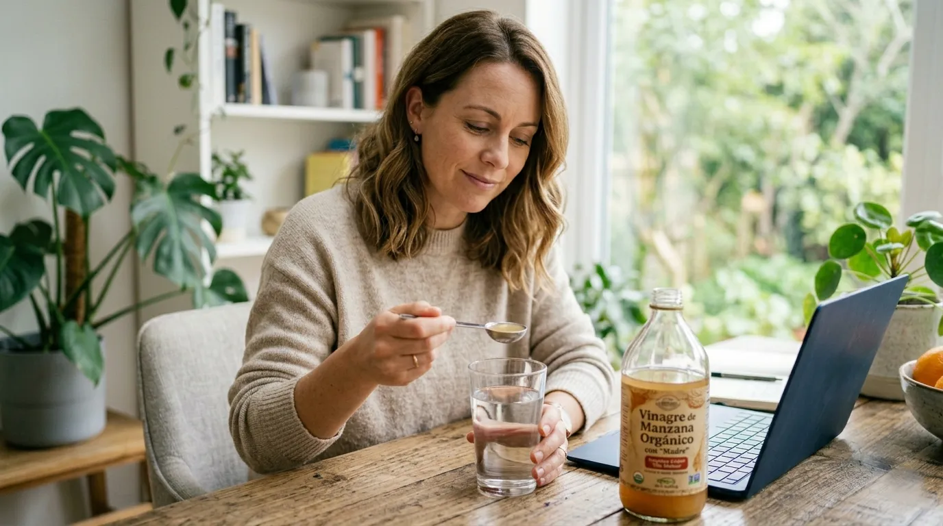 Vinagre de manzana para la glucosa: cómo usarlo sin dañar tu estómago